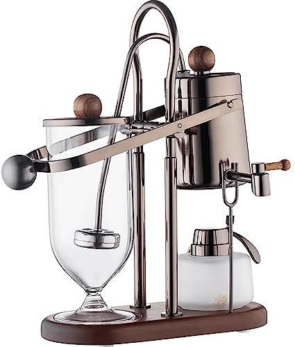 NGARY Siphon-Kaffeemaschine, 450 Ml Balance Siphon Siphon-Kaffeemaschine, Belgische Kaffeekanne Mit Elegantem Design Im Retro-Stil, Verlängert Die Extraktionszeit, Für Kaffee Und Tee