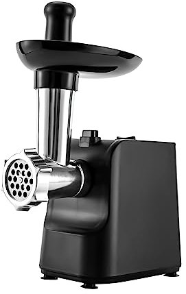 Fleischwolf Elektrischer Fleischwolf 1000W für Fleisch mit Aufsätzen Wurstmacher, Kubbe Kit Edelstahl Entsafter, 3 Mahlplatten Fleischwolf für Haus & Küche