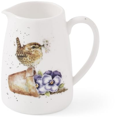 Royal Worcester Wrendale Deigns Kleine Posie oder Einzelcreme 125 ml Krug Vogel