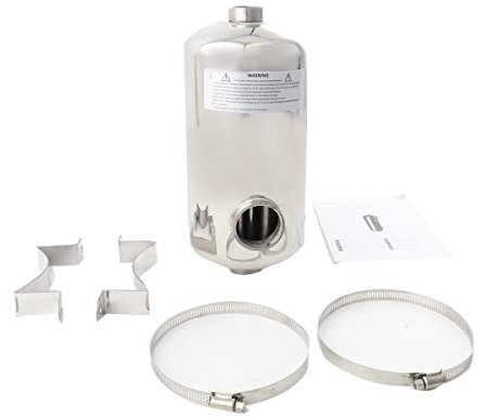 NICCOO Wärmetauscher Pool, 28kW Edelstahl Schwimmbadheizer Poolwärmetauscher, Schwimmbad Wärmetauscher, 150L/min Poolwasserdurchfluss, 18L/min Heißwasserfluss, Für Spa Schwimmbad Poolsystem Heizung