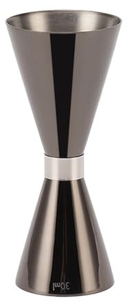 Cocktail Jigger, Double Ended Bar Jigger with Scale Japanese Jigger Stainless Steel Jigger Cocktail Measuring Jigger Bar Measuring Cup for Party (Black)