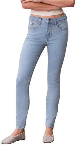 Calvin Klein Jeans da Donna EU Mid Rise Skinny Robins Egg LV047E617G, Blu (Robins Egg), 30W/30L, Blu (Robins Egg), 30 W/30 L