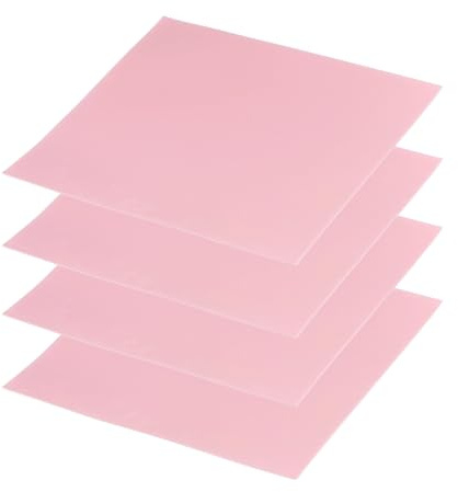 PATIKIL Thermal Pads 100x100x0.3mm, 4 Pack Silicone Cooling Thermal Pad for CPU GPU IC PCIe M.2 2280 SSD NVMe Heatsink, Pink