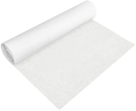 Filz Selbstklebend Filzmatte - 40x220cm Filz Stoff Selbstklebend, für Schachtel-Liner Untersetzer Schubladenmatte Auto Bilderrahmen Stuhlbein Tischbeine (Weiß 2mm Dick)