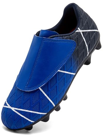 Unitysow Chaussures de Football Garçon Spike Crampons Professionnel Antidérapant Athlétisme Entrainement Chaussures de Sport Enfant Chaussures de Foot