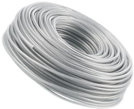 EPIGEIST Corda per Decespugliatore e Filo di Taglio per Tosaerba 10 M in Filo D’Acciaio Resistente per Prato da Giardino, Accessorio Multifunzionale per Tagliasiepi e Linee di Ricambio