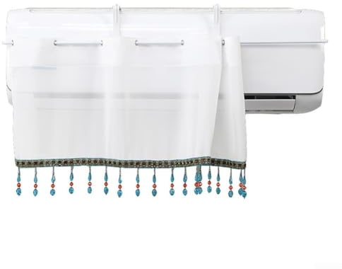 Deflector de aire acondicionado premium con características ajustables, diseñado para funcionalidad resistente al viento y reducción de ruido