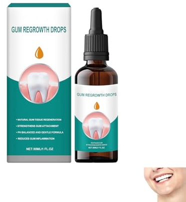 Gocce Rigenerazione Gengivale,Riparazione Ricrescita Delles Gengive,Protezione Cura Dei Denti,Per Tutti,30ML