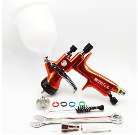 Pistola a spruzzo ad aria compressa LVLP 1,3/1,5 mm for verniciatura di superfici auto a for vernici a base d'acqua Utensili Aerografo