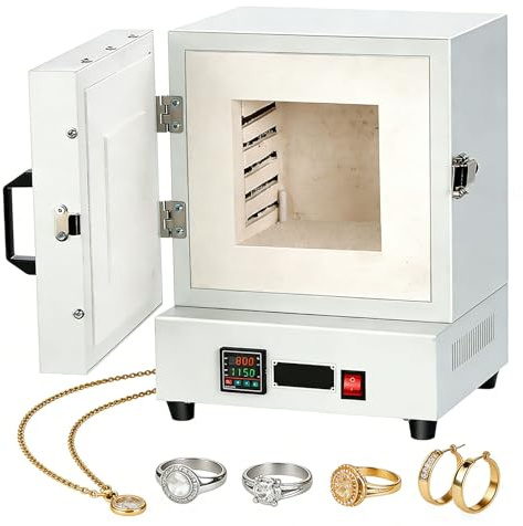 Four Électrique Numérique pour Céramique, Joaillerie & Laboratoire - Petit Four à Céramique avec Température 0-1150°C, Utilisé pour la Coulée, la Cuisson de Revêtement en Poudre et le Recuit