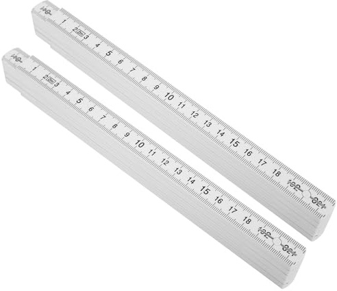 Badafaci Foldable Locking Ruler, ABS Material, Multi Angle Measuring Tool, 2M Length, Ideal for Woodworking and Tile Laying Tasks
