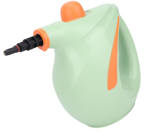 FTVOGUE Pulitore a Vapore Portatile Ad Alta Temperatura da 1200 W con Serbatoio Dell'acqua da 700 Ml e 8 Accessori per la Pulizia dei Mobili Dell'auto della Cucina Domestica (Spina europea)