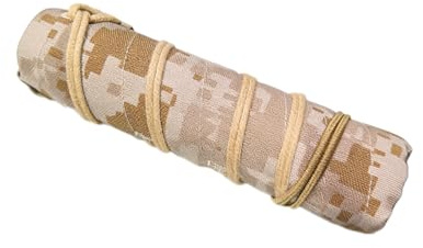 Generisch Robuste Schalldämpfer-Abdeckung - Wärmeschutz für Schalldämpfer bis 815°C, Universell für 25-37mm Durchmesser(Aor)