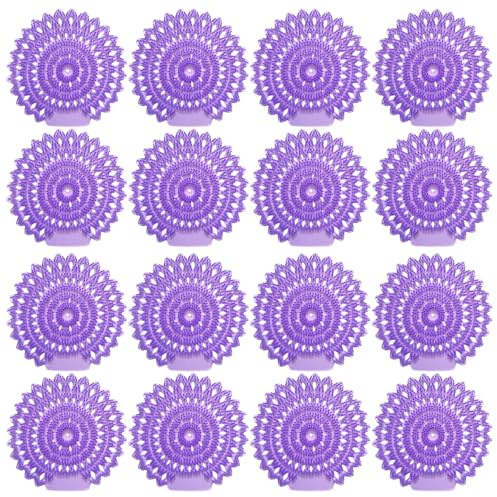 Urinal Screen Deodorizer, Lavender Scented Urinal Cakes with Anti-Splash Design, 12 Pack Long-Lasting Odor Control for Restrooms and Commercial Bathrooms