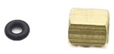 Générique Connecteur d'amortisseur d'imprimante à solvant, for tête Dx4 Dx5 Dx7, écrou en cuivre, vis à Joint torique, Adaptateur de décharge de Tube 3mm x 2mm, 10 pièces(3mmX2mm)