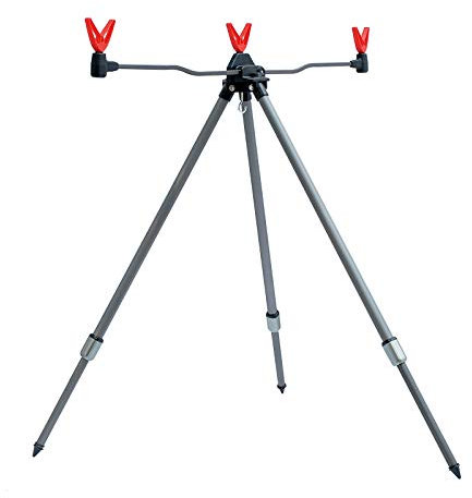 Jenzi Angeln Rutenhalter - Dreibein Tripod mit V-Auflage 60-100cm