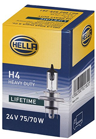 HELLA 8Gj 002 525-281 Ampoule - H4 - 24V - 75/70W - Type De Culot: P43T-38