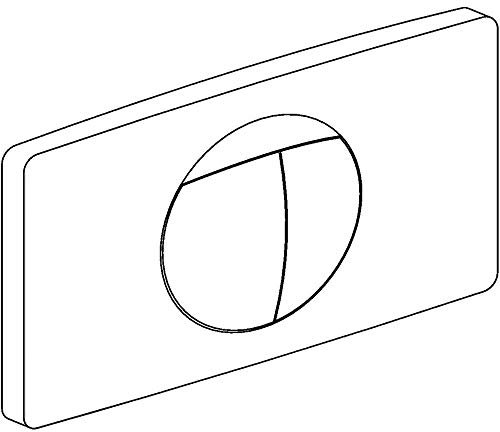 Sanit 03126010000 Drückerplatte, weiß