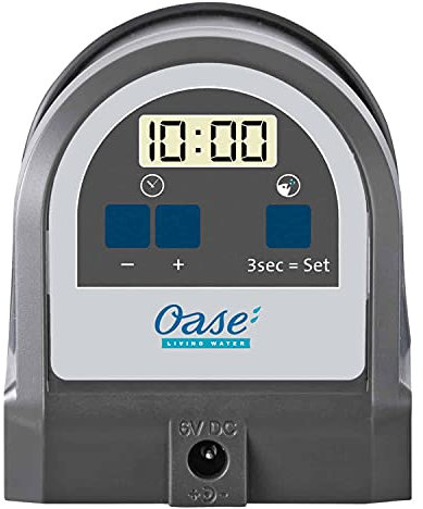 OASE 42720 FishGuard, automatischer Aquarium Futterautomat für Süß und Meerwasser, programmierbar, batteriebetrieben, 0,125 l Futterinhalt