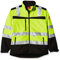 Nitras MOTION TEX VIZ Warnschutz Softshell-Jacke I Arbeitsjacke mit 3M Reflex-Streifen I Windbreaker Wasserabweisend & Windabweisend I Neongelb Größe XL