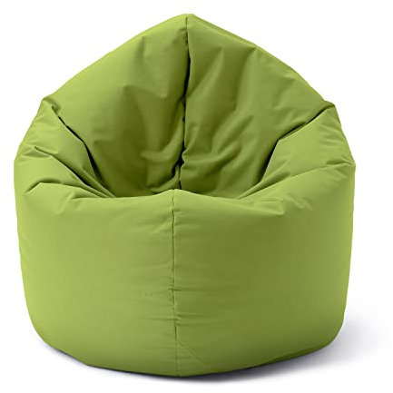 Lumaland Sitzsack für Kinder & Erwachsene mit 2-in-1-Funktion für bequemes Sitzen & Liegen | Ø 120x75 cm Sitzkissen für Outdoor & Indoor | Pflegeleicht Dank abnehmbarem Bezug | Anpassbaren EPS-Perlen