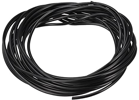 sourcing map Solid Schlauch 10ft 1.5mm Gummi Schwarz | Für DIY Handwerk Perlenschnur Halsketten