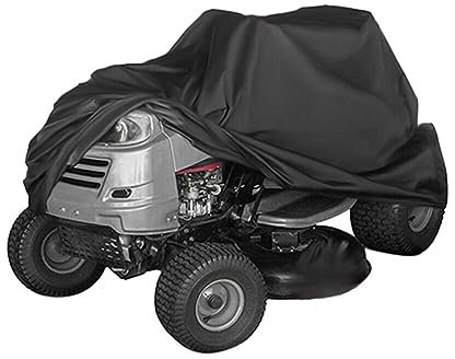 FACULX Housse imperméable pour tondeuse à gazon autoportée, convient aux ponts jusqu'à 140 cm, , résistante aux UV, résistante à l'eau pour votre tracteur de jardin