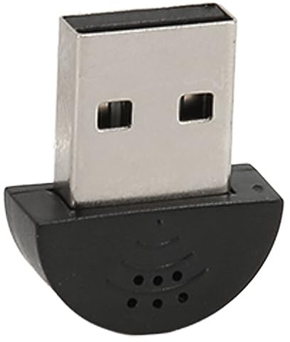 Mini Micrófono USB Actualizado, Micrófono USB Plug and Play Profesional con Omnidireccional de 360 ​​Grados para Ordenador de Sobremesa y Portátil