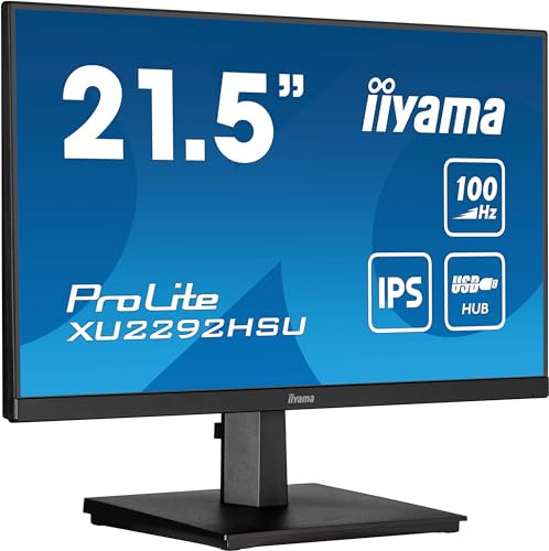iiyama XU2292HSU-B6-54,6 cm, IPS, 1920 x 1080/100 Hz, 1H1DP