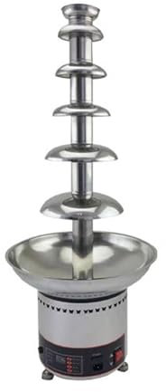 Fuente de chocolate eléctrica comercial, olla de acero inoxidable para derretir salsas para fiestas, bodas, equipos de buffet, máquina de cascada de chocolate de 4/5/6/7 niveles