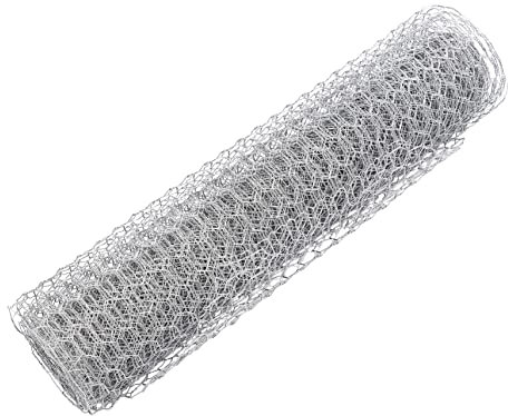 Parliky Geflügelnetzdraht Aus Hochwertigem Material Verzinktes Drahtgeflecht Sechseckiges Metalldrahtnetz Robust Verschleißfest Für Bastelarbeiten Und Diverse Anwendungen Geeignet
