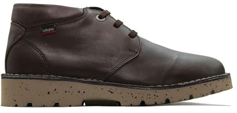 Callaghan - Botín de piel con cordones, suela de goma,cuña,color liso,clásica,sencilla, para: Hombre color: MARRON talla:43