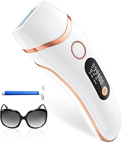 Haarlosy IPL Geräte Haarentfernung Laser - 3-In-1 & Schmerzfrei, Langanhaltende Laser Haarentfernung für Frauen und Männer zu Hause, Ganzkörpereinsatz, 9 Stufen und 999,900 Blitze