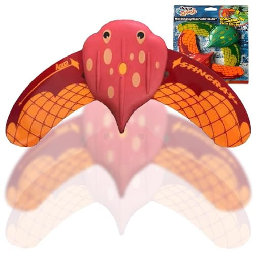 Whnbuij Fiskbadrumsleksaker, badleksaker för havsdjur - hydrodynamiska manta-strålar, sommarsimningsfiskdjur för vattenspel för små -