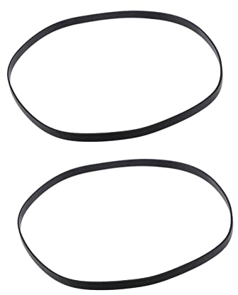 Gummi Ersatzriemen für Plattenspieler und Bandmaschine, 2 Stück | Schwarz, Präzise Verarbeitung, Leicht Montierbar, für Phonograph und Recorder