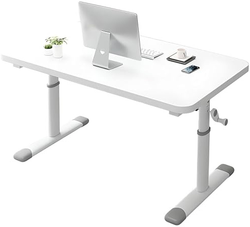 Manuell höj- och sänkbar stående skrivbord, kompakt sitt-stå datorbord för små utrymmen, hemb kontor och studiearbetsstation #1