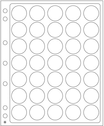 Leuchtturm ENCAP26/27 Blister Tafeln für 2-Euro-Münzen