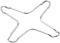 Café Ole T4287/C Trivet Ring Reducer for Gas Hobs Suitable for Stovetop Coffee Makers Moka Pots Percolators, Stainless Steel, 9.5 x 9.5 x 0.6 cm