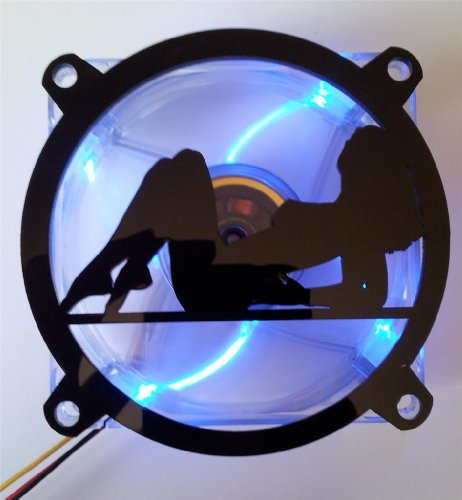 Custom Acrylic Sexy Girl Computer Fan Grill 120mm