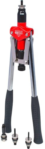 KS Tools 150.9660 Langarm-Handnietzangen-Satz für Gewindehülsen, 10-tlg.