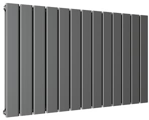 ELEGANT Design Heizkörper 630x1001mm Doppellagig Badezimmer/Wohnraum Seitenanschluss Antrazit Flachheizkörper Badheizkörper Radiator