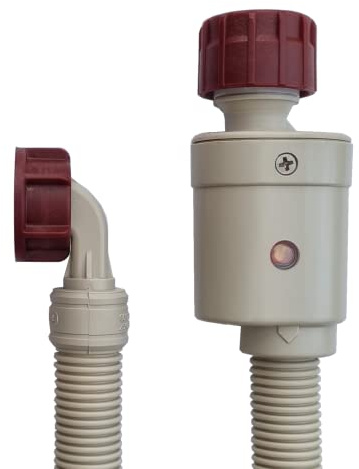 Waschmaschinenschlauch Aquastop, 1,5m / 2m / 2,5m / 3m / 4m / 5m Sicherheitszulaufschlauch mit Wasserstopp – Ersatzschlauch für Waschmaschine & Spülmaschine (2,5m)