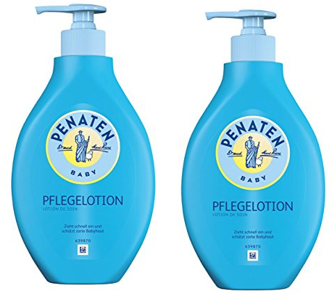 Penaten Pflege Lotion 400ml | Feuchtigkeitsspendende Körperlotion für die tägliche Pflege empfindlicher Babyhaut (2 x 400 ml)