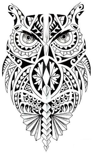 Temporary Tribal Eule Tattoo Maori Arm Tattoo AL033