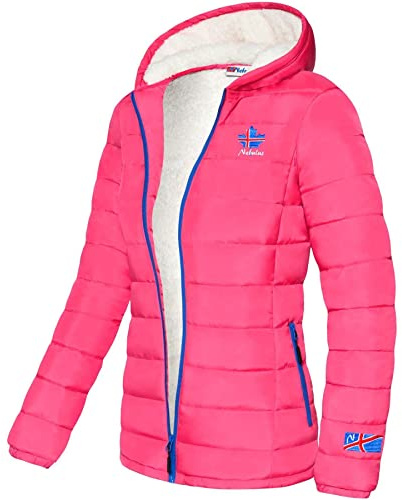 Nebulus Damen Jacke GLOWFUR, warme Outdoorjacke, praktische & vielseitige Übergangs- & Winterjacke, pink - L/40