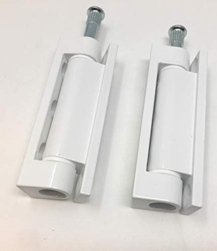 Lot de 2 charnières à visser pour fenêtre, porte, meubles, bande de perçage 14 x 80 mm