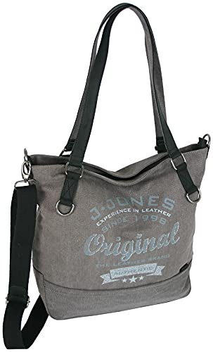 JENNIFER JONES - Große Damen Handtasche aus Canvas - Vintage Look | Casual Schultertasche Hobo Bag - Umhängetasche