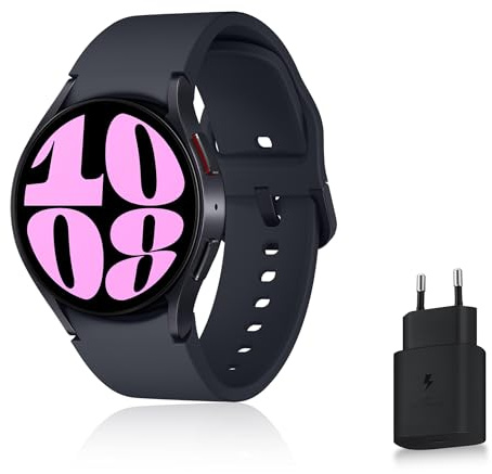Samsung Galaxy Watch6 Montre Connectée avec Chargeur, Suivi de Santé, Suivi Sportif, Bluetooth, 40mm, Graphite, Exclusivité Amazon Version FR