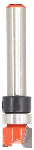Akylin Pattern Flush Trim Router Bit 1/4 Inch Shank - Cut Dia 3/8, Cutting Length 1/4 , Pattern/Template Router Bit, Flush Cut Router Bit for Woodworking Trimming