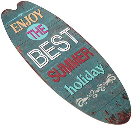 Yardenfun Surfbrettschild Aus Holz – Bardekor Strand-wandornament Im Freien Retro-surfer-